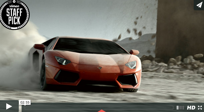 Teaser of Lamborghini Aventador